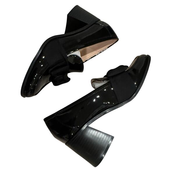 Bandolino Korrar Patent Bow Loafers Slip-On Faux Leather Black Size 11M NWOB - Picture 12 of 12